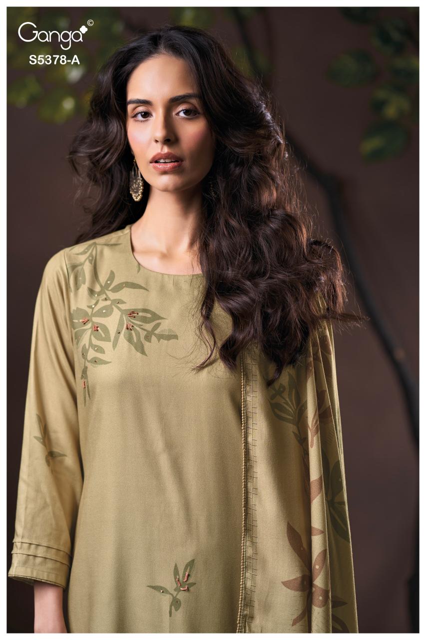 Ganga Yumiko 5378 catalog salwar kameez material wholesale in mumbai
