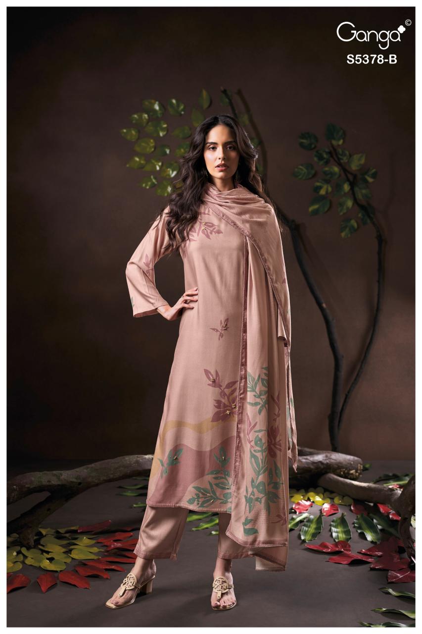 Ganga Yumiko 5378 catalog salwar kameez material wholesale in mumbai
