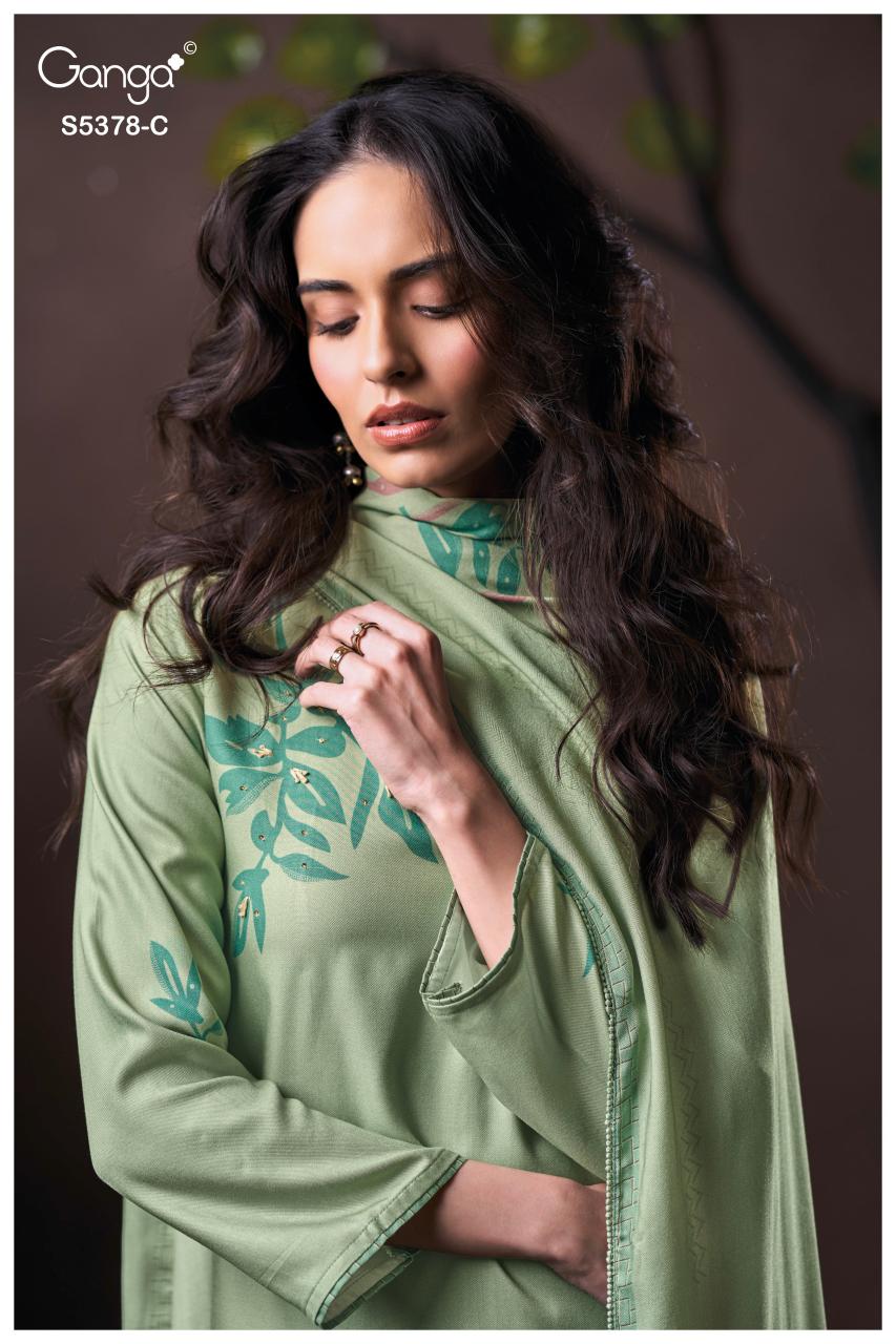 Ganga Yumiko 5378 catalog salwar kameez material wholesale in mumbai