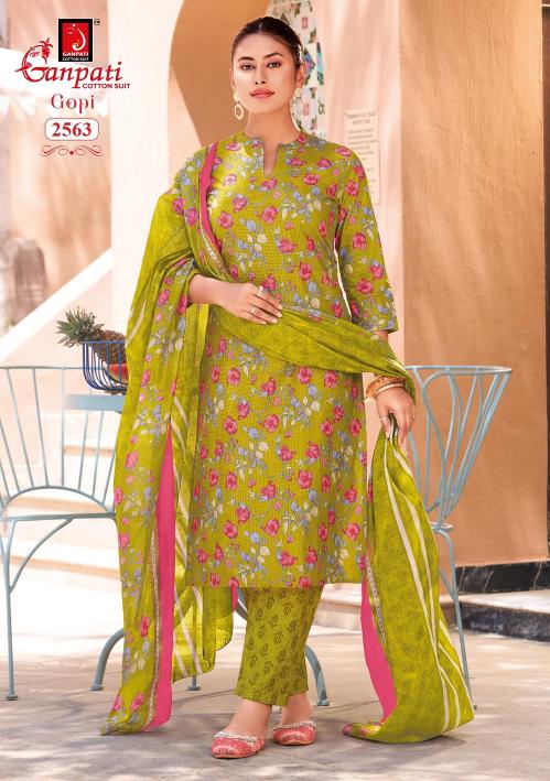 Ganpati Gopi Vol-16 – Kurti Pant With Dupatta - Wholesale Catalog