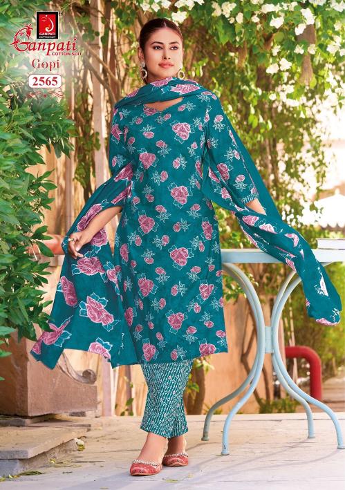 Ganpati Gopi Vol-16 – Kurti Pant With Dupatta - Wholesale Catalog