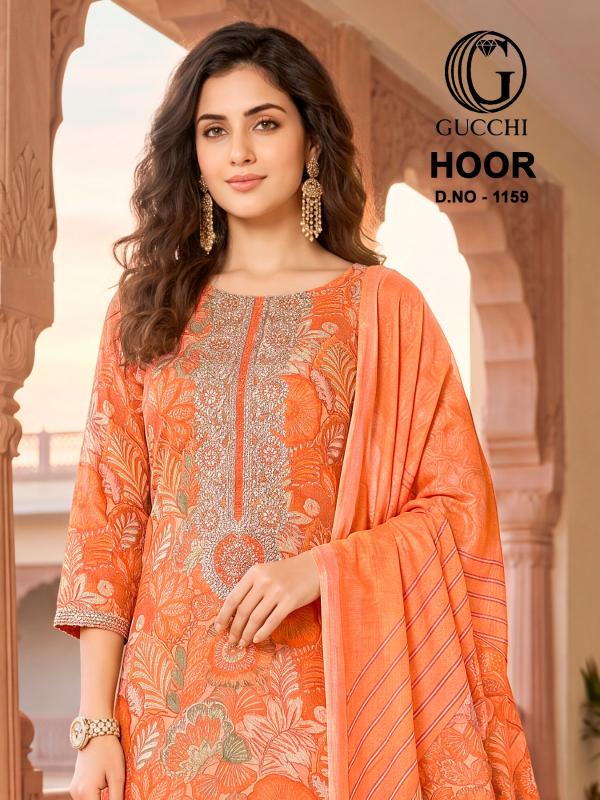 Gucchi Hoor 1159 catalog salwar kameez material wholesale