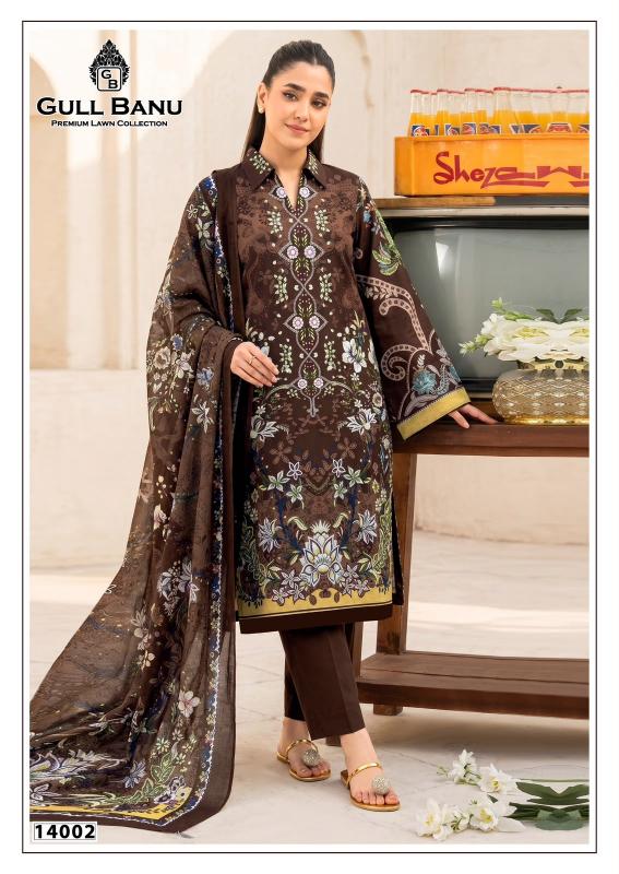 Gull Aahmed Gulbanu Vol 14 –  Karachi Dress Material Wholesale Catalog