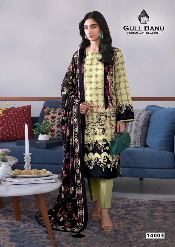 Gull Aahmed Gulbanu Vol 14 –  Karachi Dress Material Wholesale Catalog