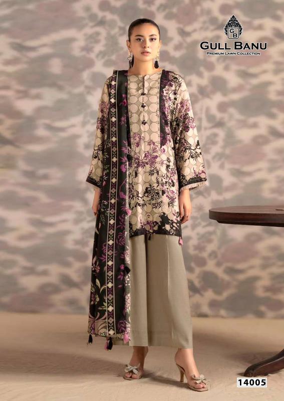 Gull Aahmed Gulbanu Vol 14 –  Karachi Dress Material Wholesale Catalog