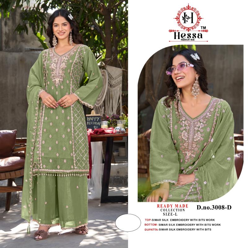 Hessa 3008 catalog wholesale readymade pakistani suits