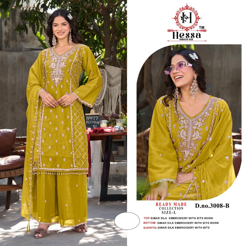 Hessa 3008 catalog wholesale readymade pakistani suits