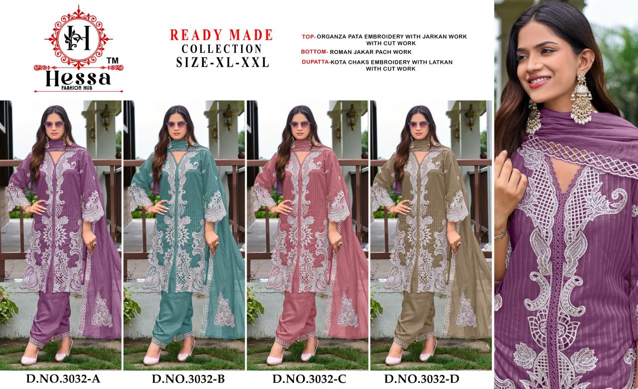 Hessa 3032 catalog fashid wholesale pakistani suit