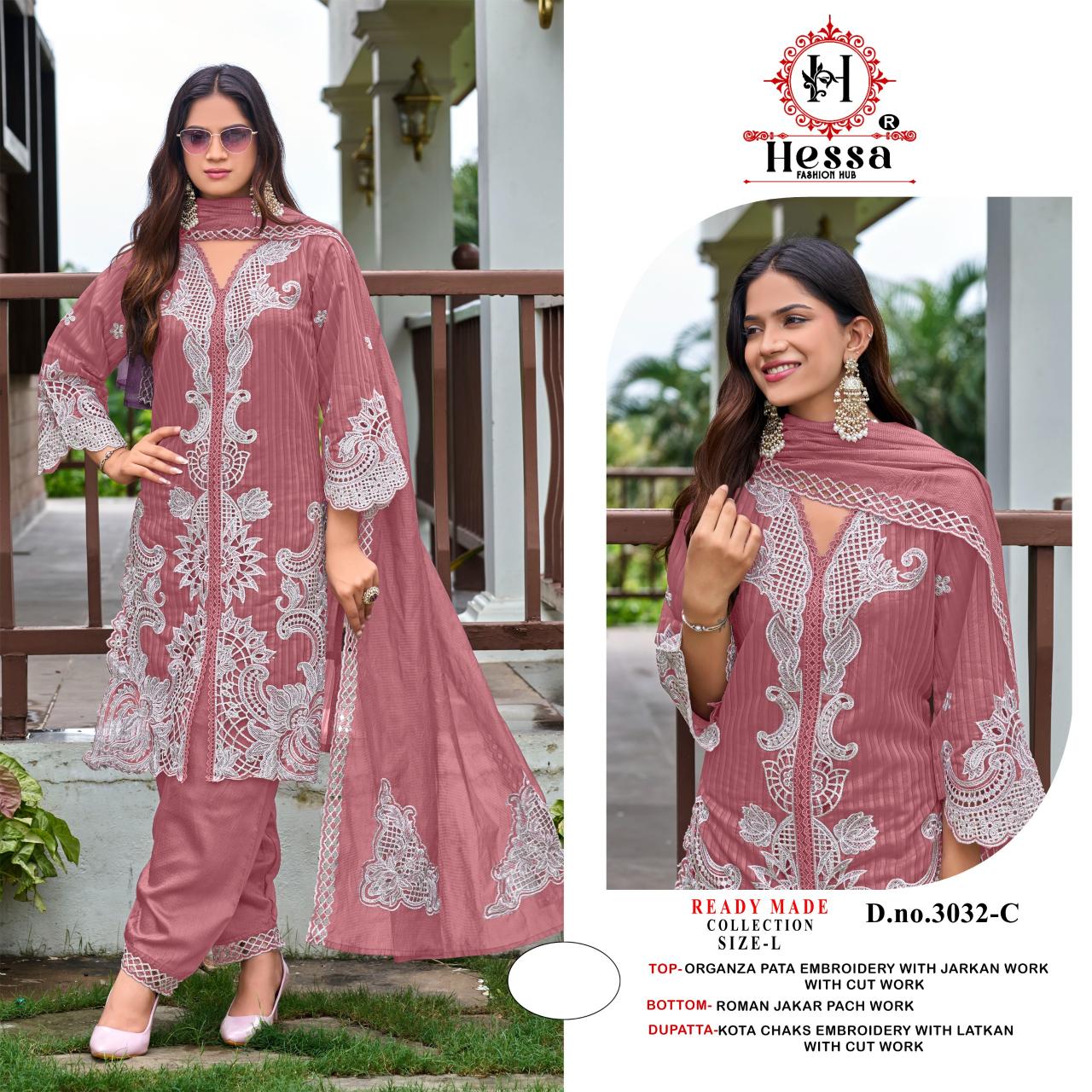 Hessa 3032 catalog fashid wholesale pakistani suit