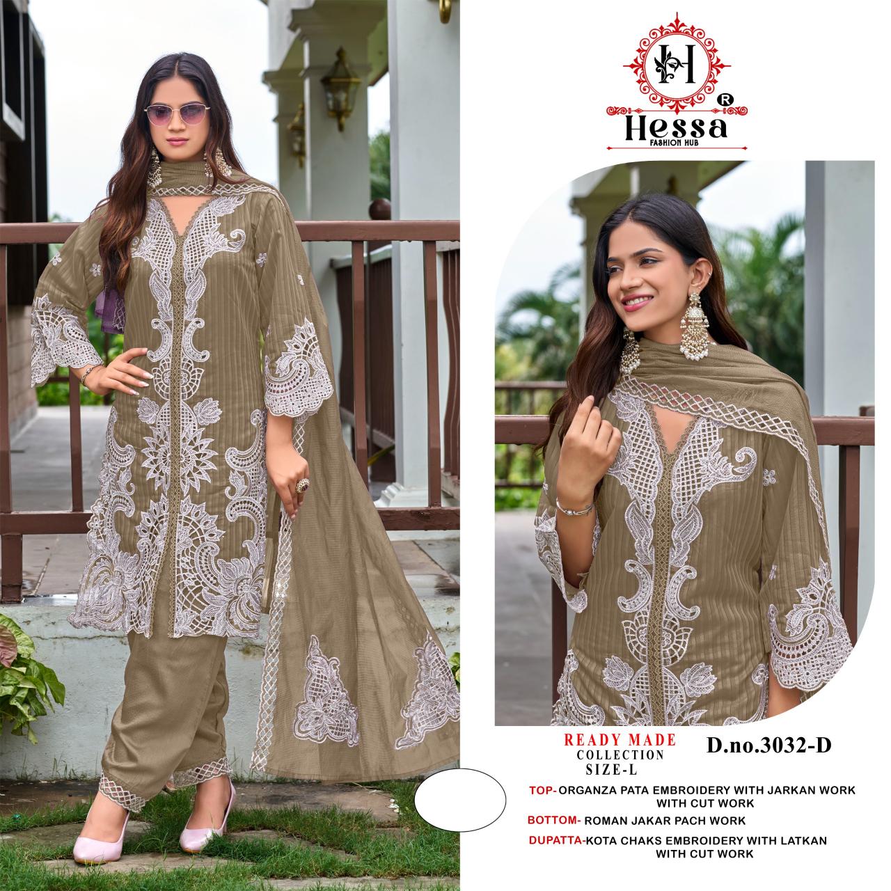 Hessa 3032 catalog fashid wholesale pakistani suit