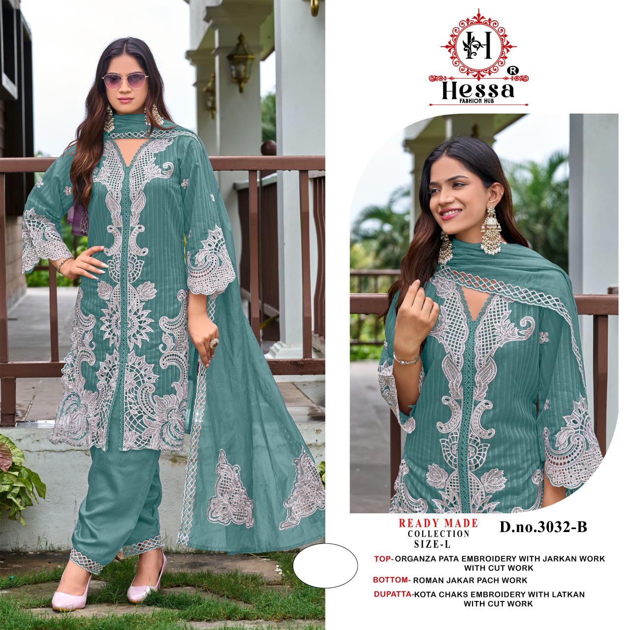 Hessa 3032 catalog fashid wholesale pakistani suit