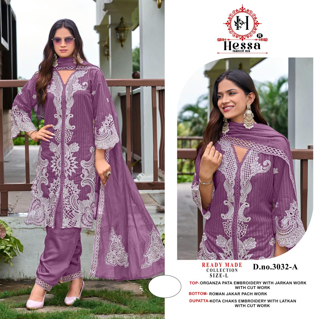 Hessa 3032 catalog fashid wholesale pakistani suit