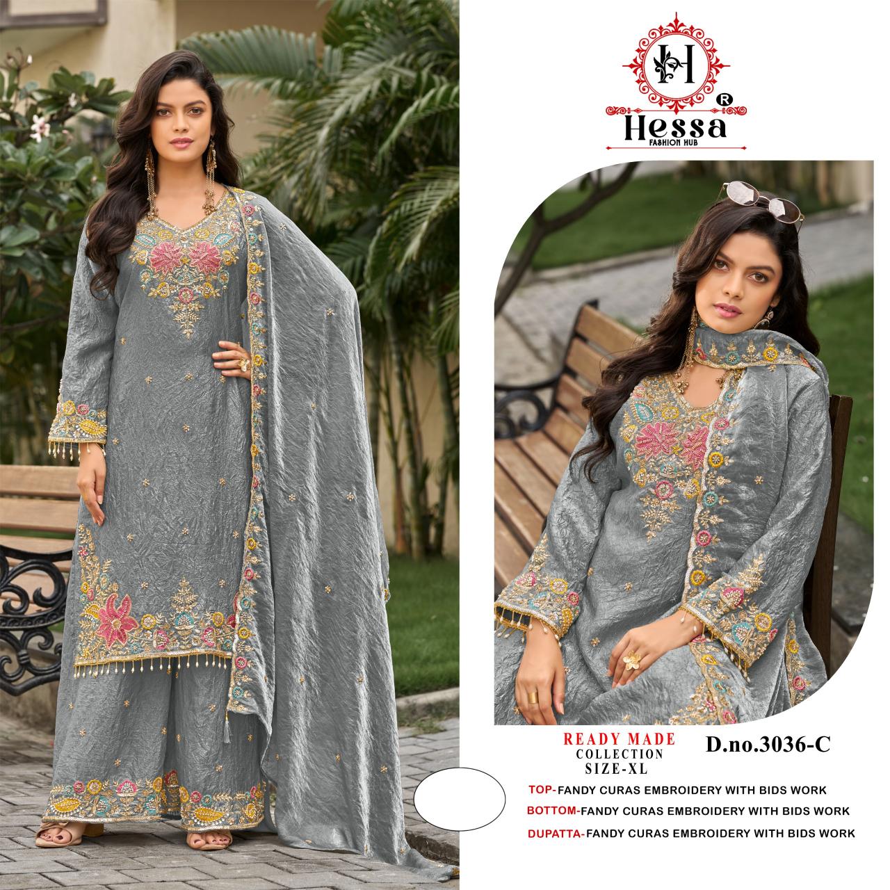 Hessa 3036 catalog pakistani suits wholesale in india