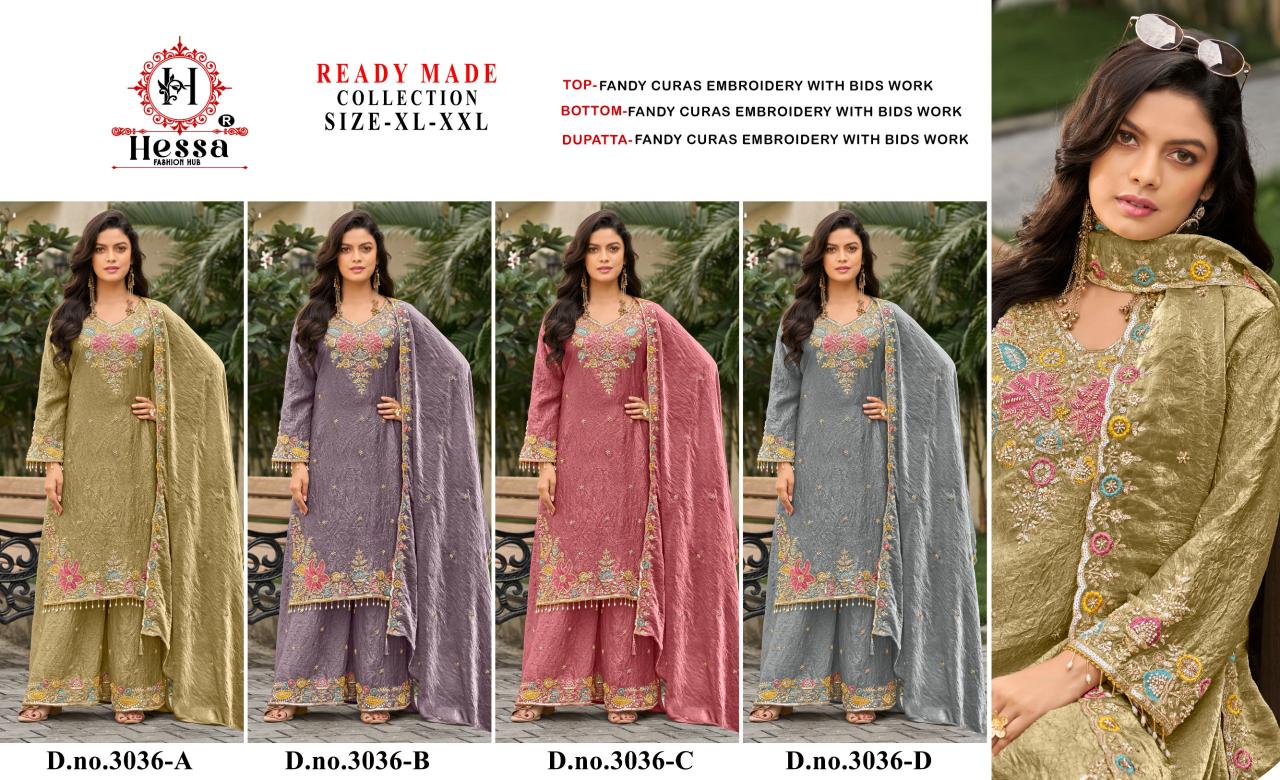 Hessa 3036 catalog pakistani suits wholesale in india