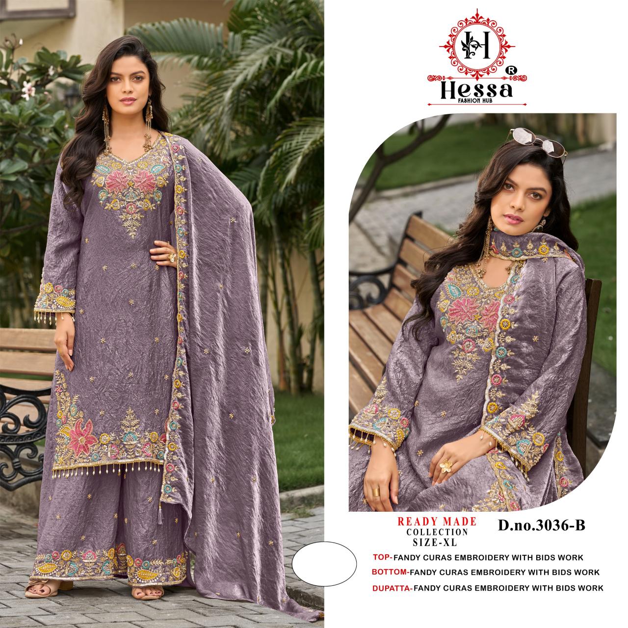 Hessa 3036 catalog pakistani suits wholesale in india