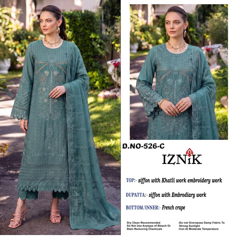 Iznik 526 Catalog pakistani suits wholesalers
