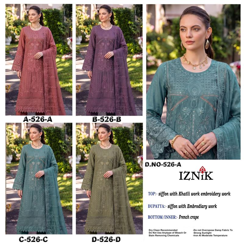 Iznik 526 Catalog pakistani suits wholesalers