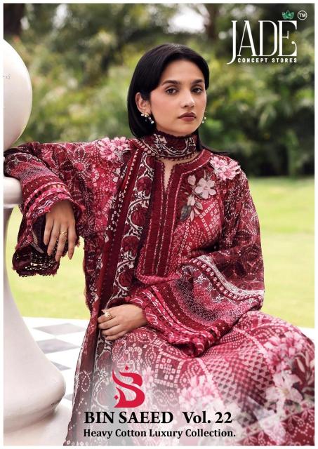 Jade Bin saeed Vol 22 – karachi Readymade Kurti Pant With Dupatta Wholesale Catalog