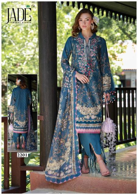 Jade Bin saeed Vol 22 – karachi Readymade Kurti Pant With Dupatta Wholesale Catalog