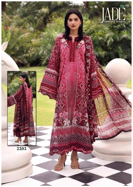 Jade Bin saeed Vol 22 – karachi Readymade Kurti Pant With Dupatta Wholesale Catalog