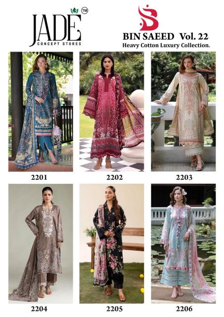 Jade Bin saeed Vol 22 – karachi Readymade Kurti Pant With Dupatta Wholesale Catalog