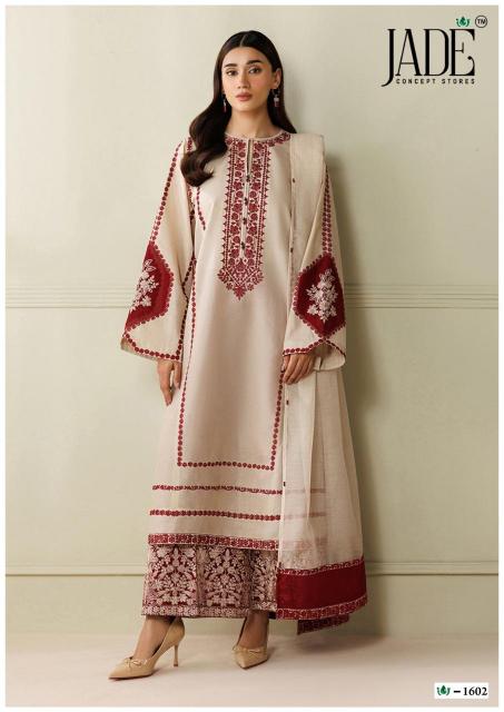Jade Crimson Vol 16 – Karachi Kurti Pant With Dupatta Wholesale Catalog
