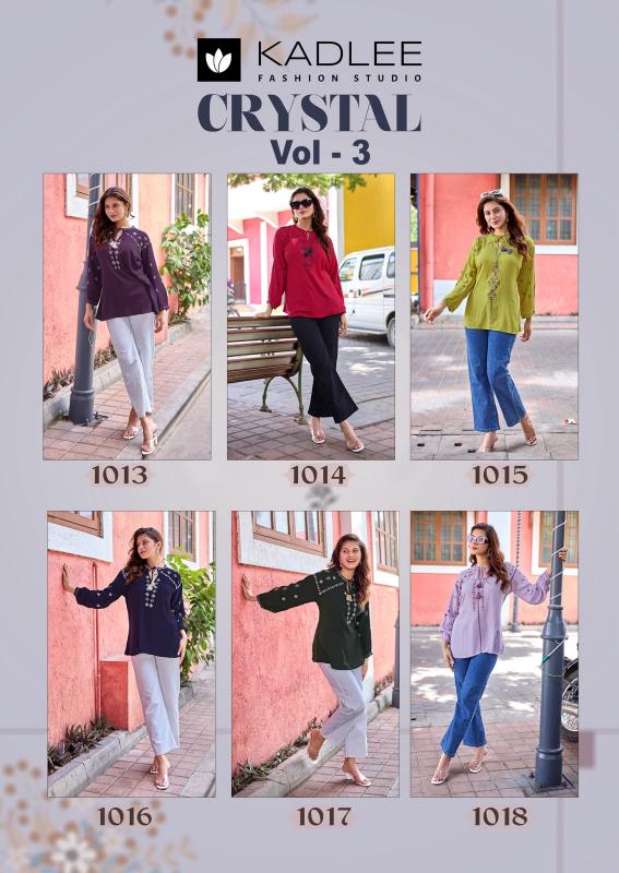 Kadlee Crystal vol 3 catalog kurti wholesaler in puinan