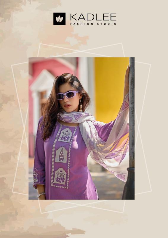 Kadlee Gulmohar catalog kurti set wholesale