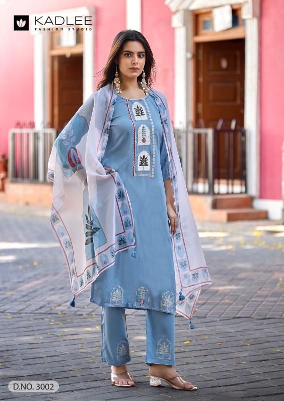 Kadlee Gulmohar catalog kurti set wholesale