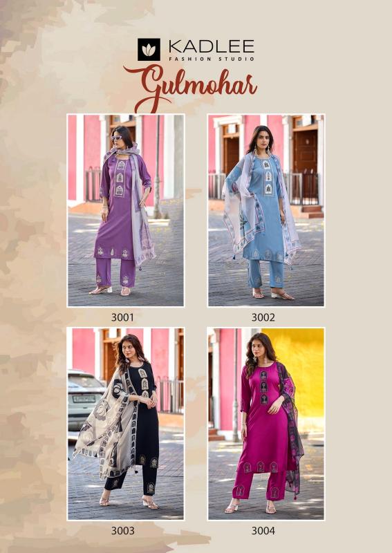 Kadlee Gulmohar catalog kurti set wholesale