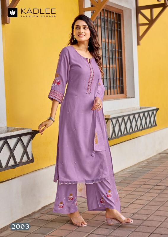 Kadlee Roohani catalog rayon fabric kurtis wholesale