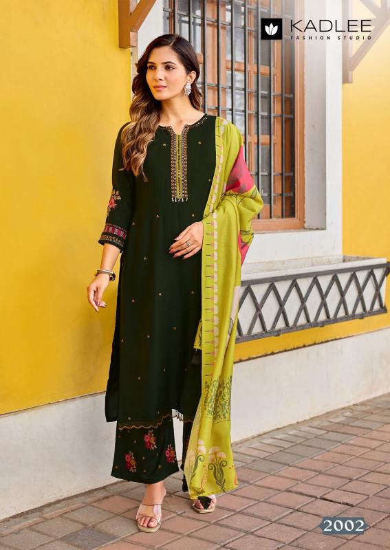 Kadlee Roohani catalog rayon fabric kurtis wholesale
