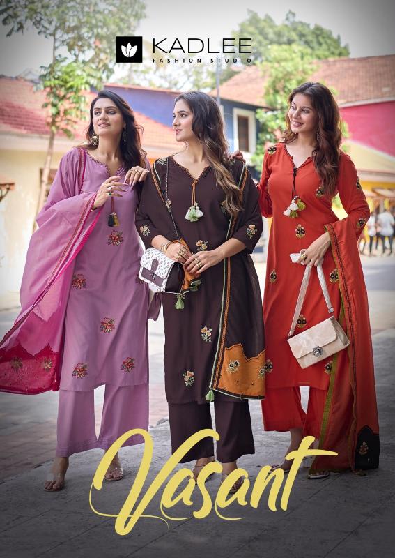Kadlee Vasant catalog wholesale online kurti palazzo set