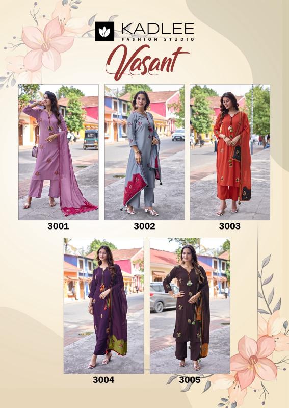 Kadlee Vasant catalog wholesale online kurti palazzo set