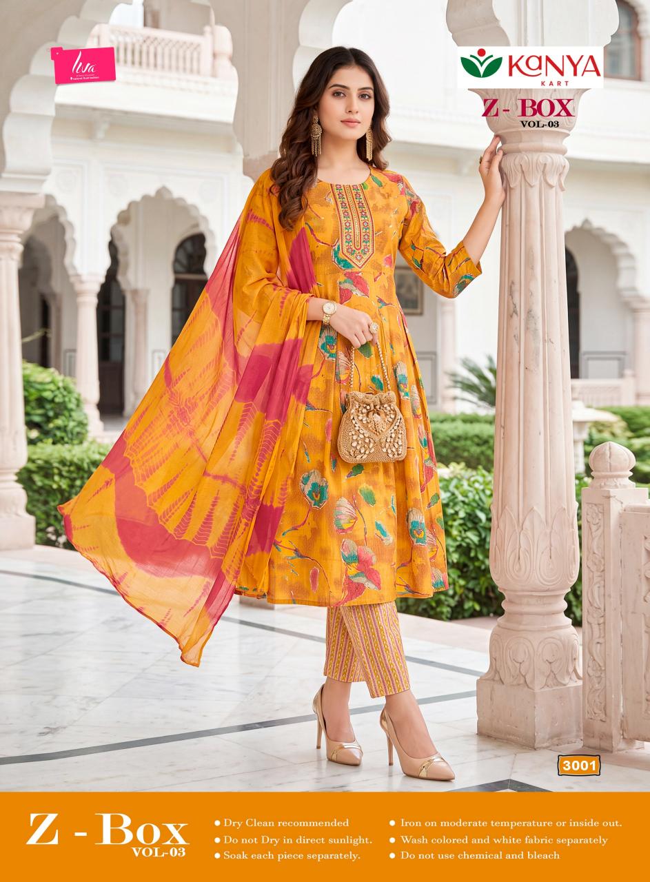 Kanya Z Box vol 3 catalog surat kurti wholesale market online shopping