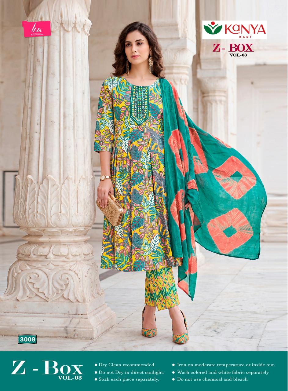 Kanya Z Box vol 3 catalog surat kurti wholesale market online shopping