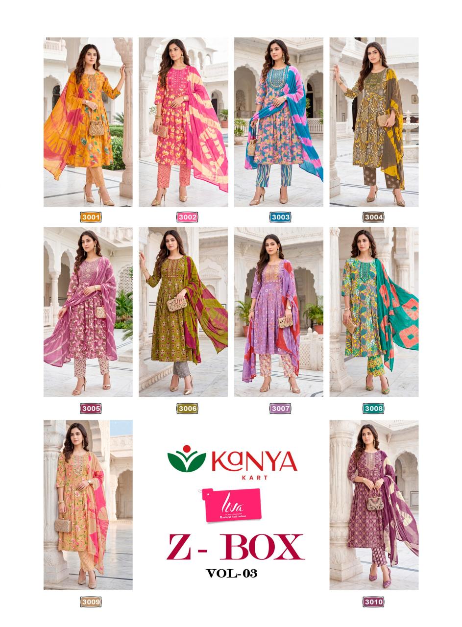 Kanya Z Box vol 3 catalog surat kurti wholesale market online shopping