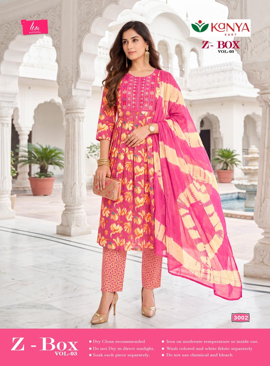 Kanya Z Box vol 3 catalog surat kurti wholesale market online shopping