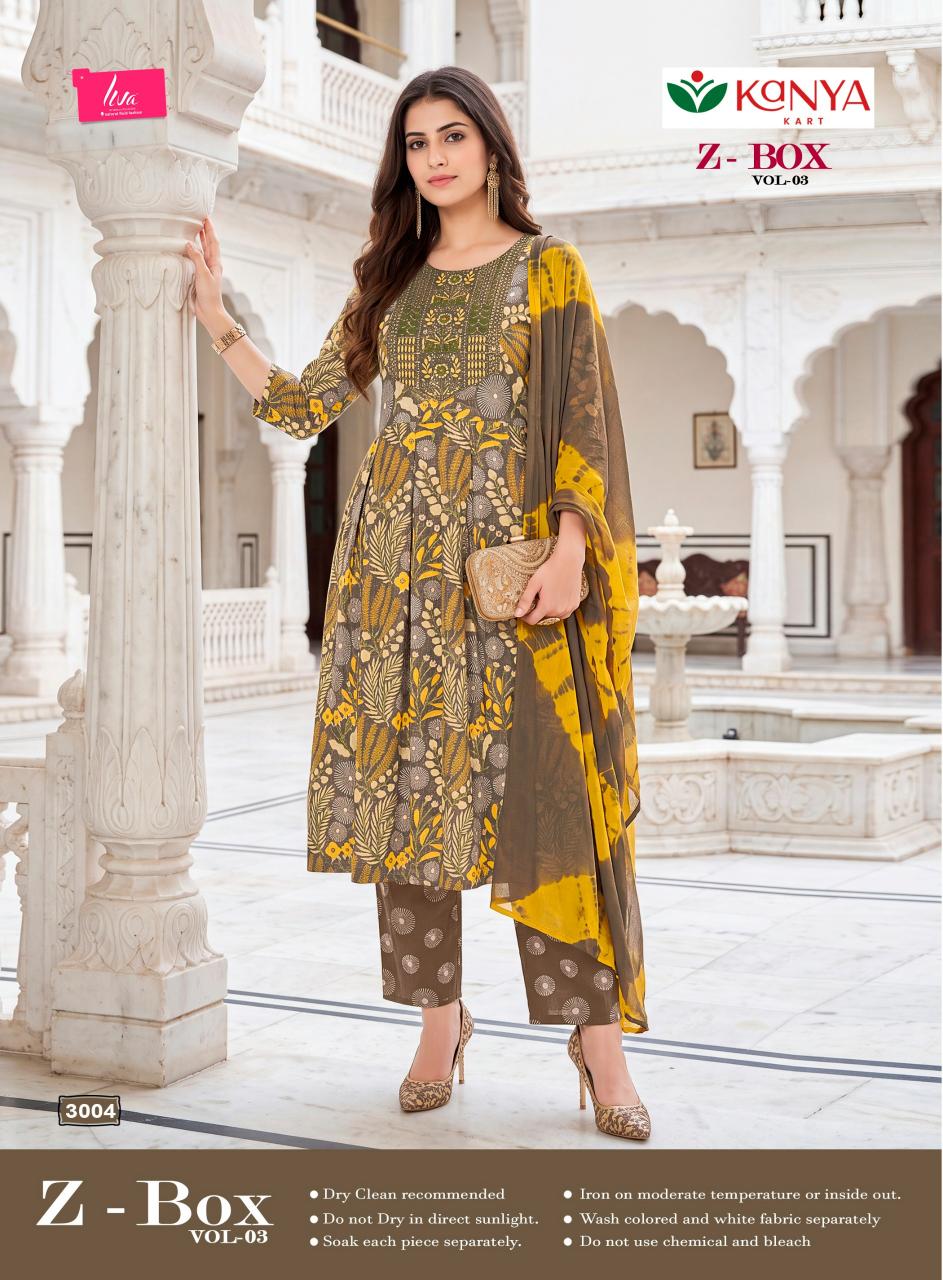 Kanya Z Box vol 3 catalog surat kurti wholesale market online shopping