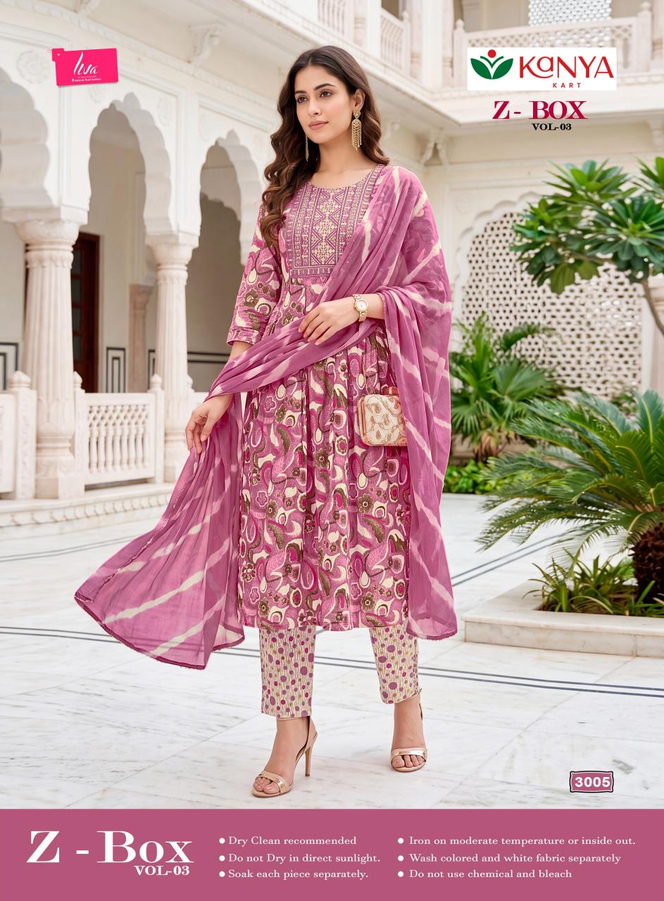 Kanya Z Box vol 3 catalog surat kurti wholesale market online shopping
