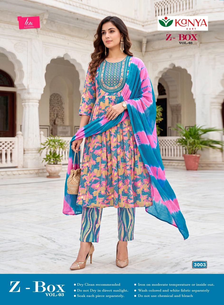 Kanya Z Box vol 3 catalog surat kurti wholesale market online shopping