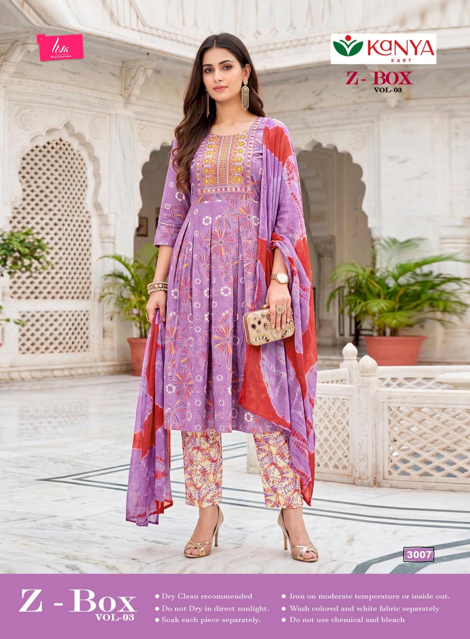 Kanya Z Box vol 3 catalog surat kurti wholesale market online shopping