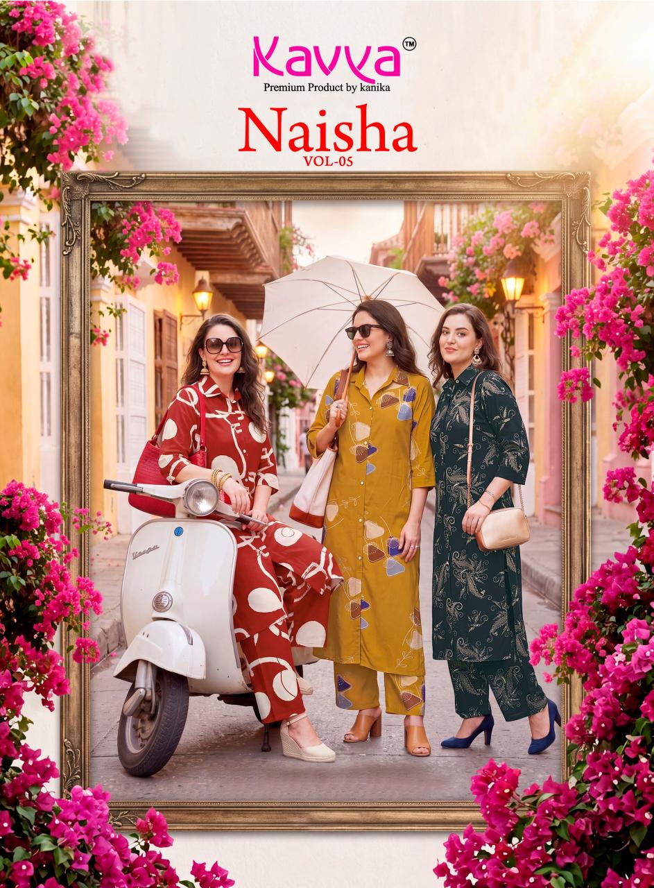 Kavya Naisha vol 5 catalog coord set wholesale market in delhi