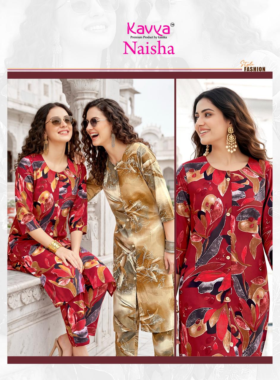 Kavya Naisha vol 6 catalog co ord sets wholesale delhi