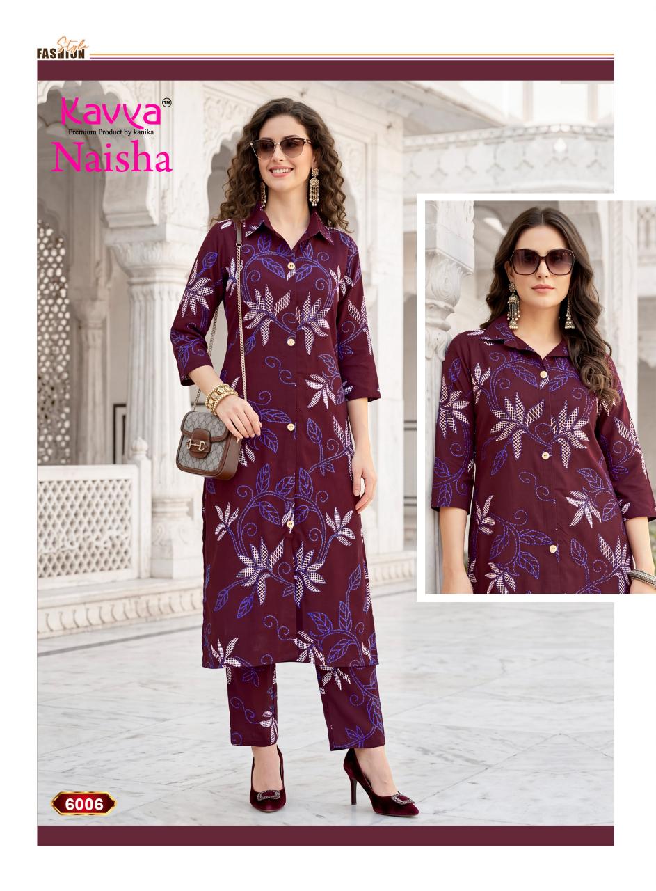 Kavya Naisha vol 6 catalog co ord sets wholesale delhi