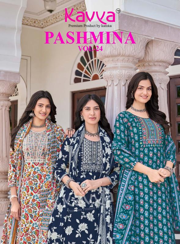 Kavya Pashmina Vol 24 catalog branded kurtis wholesale in bangalore