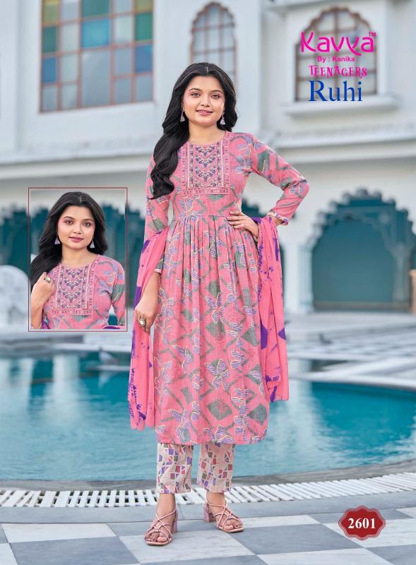 Kavya Ruhi Vol 26 catalog umbrella kurtis kids wear wholesale