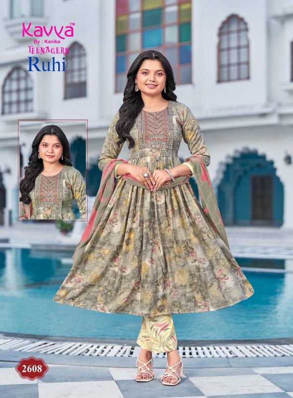 Kavya Ruhi Vol 26 catalog umbrella kurtis kids wear wholesale