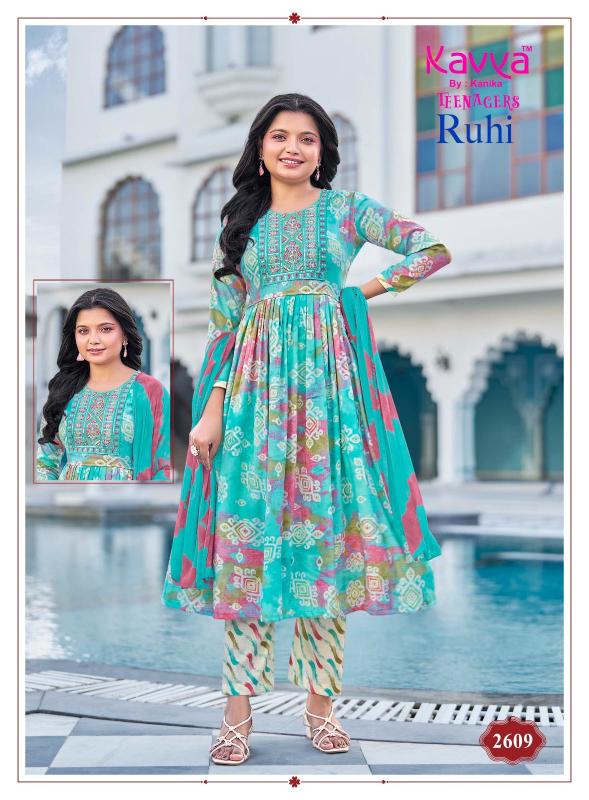 Kavya Ruhi Vol 26 catalog umbrella kurtis kids wear wholesale