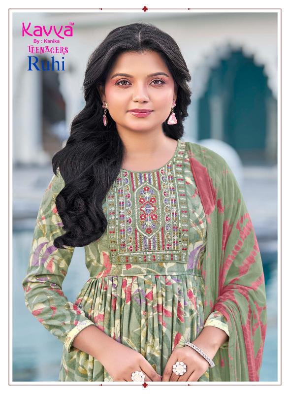 Kavya Ruhi Vol 26 catalog umbrella kurtis kids wear wholesale